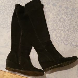 Black Franco Sarto Boots - knee length